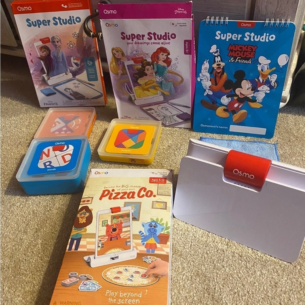 Osmo Genius Starter with Fire Base and three additional games pizza co and more